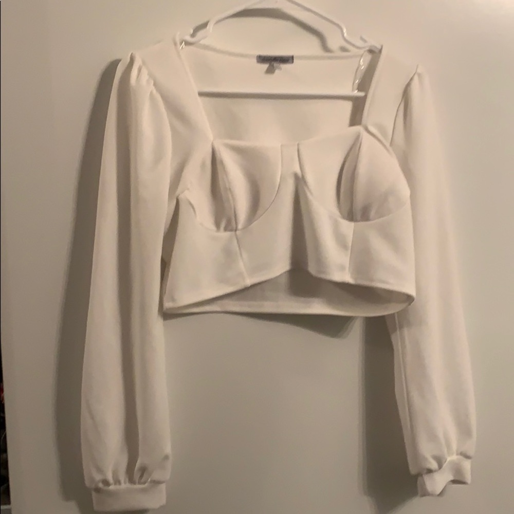 🟢 5/$20 White Crop Top